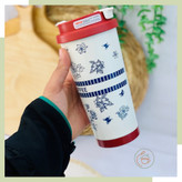 تراول ماگ دوحالته دماسنج دار طرحدار کافیcoffee
