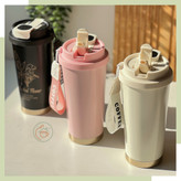 تراول ماگ دوحالته دماسنج دار طرحدار کافیcoffee