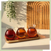 استکان پیرکس تپل دسته دار(خمره ای)