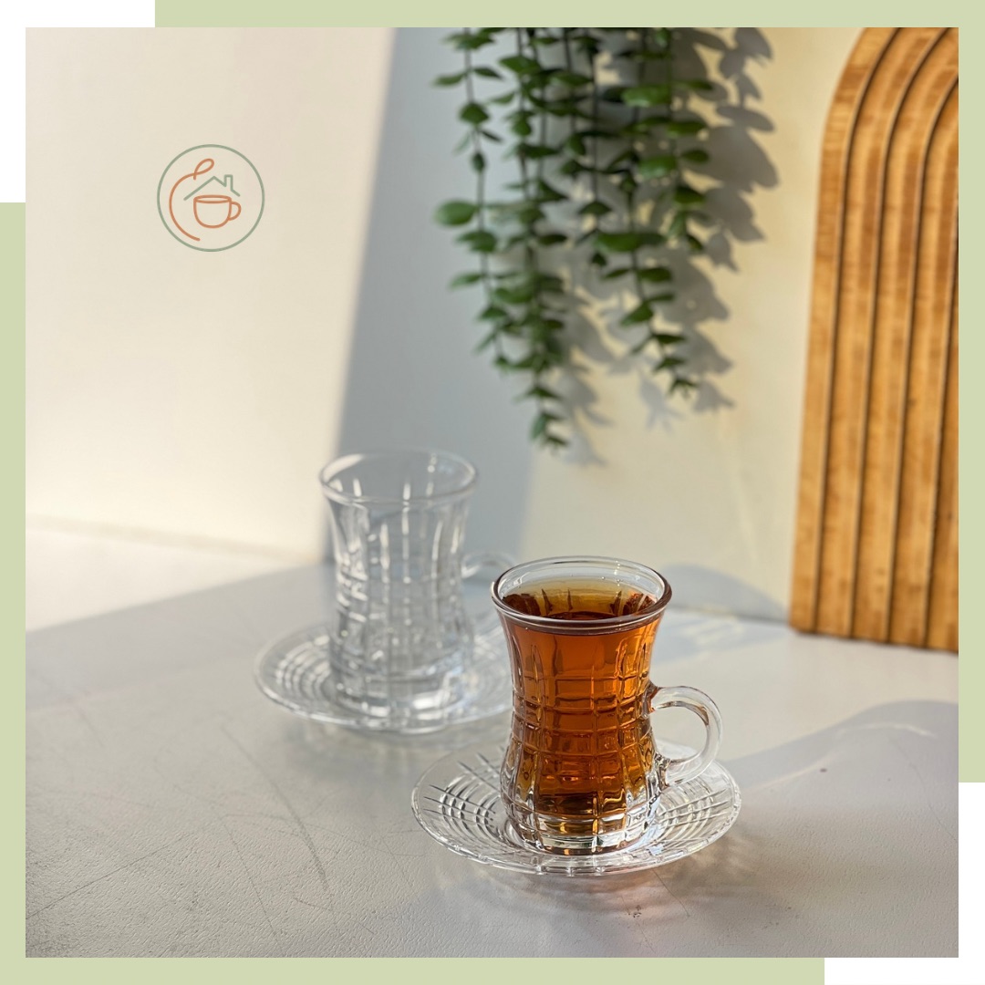 ست استکان و نعلبکی کمرباریک برند دلیDeliکدTCF053B